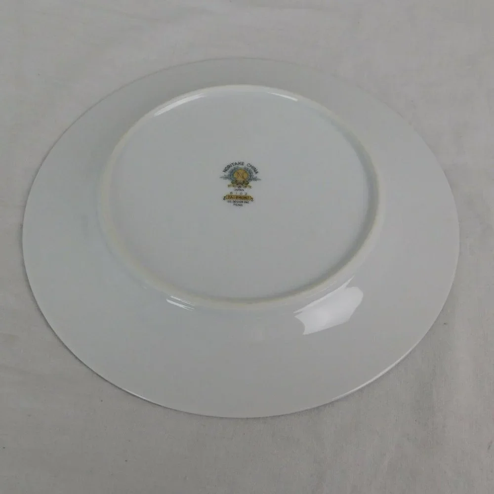 Noritake China 6102 Fairmont Pink Roses Floral Platinum Trim Salad Plate 8.25" - Picture 5 of 6